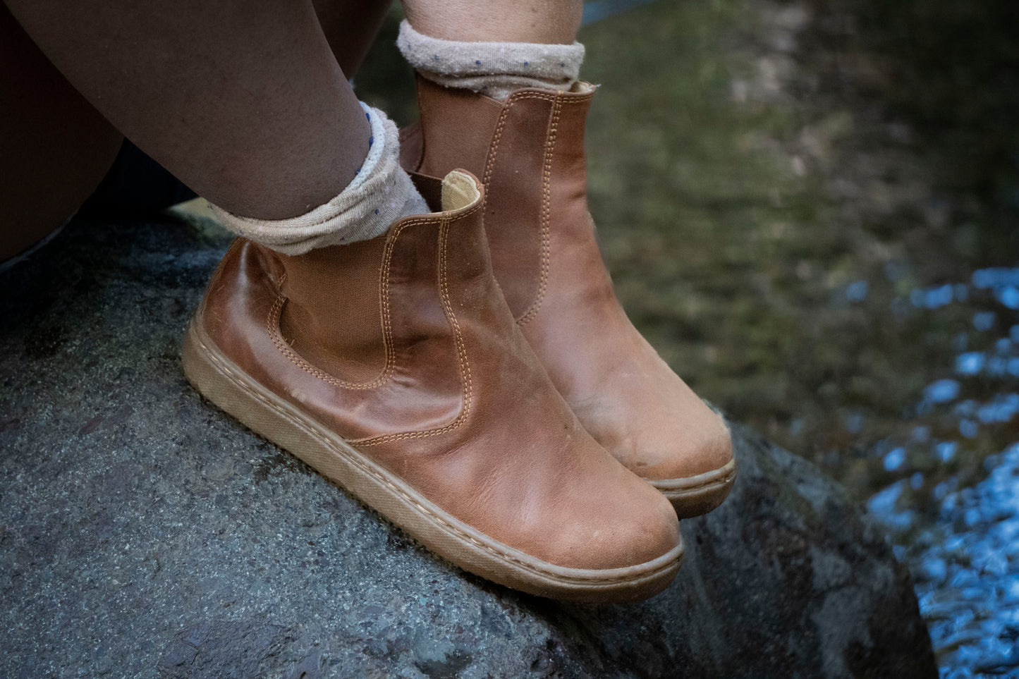 Botín barefoot mujer café rojizo | Ketro