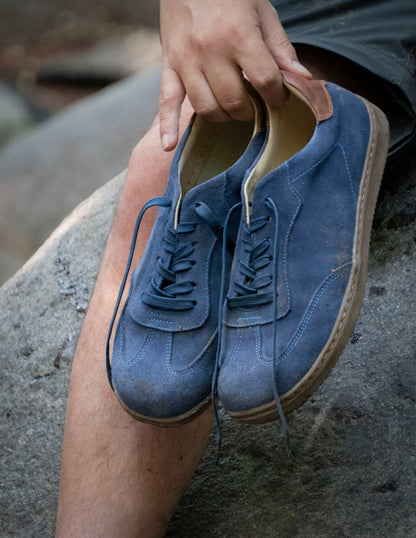 Zapatilla barefoot hombre azul – Huiña | Ketro