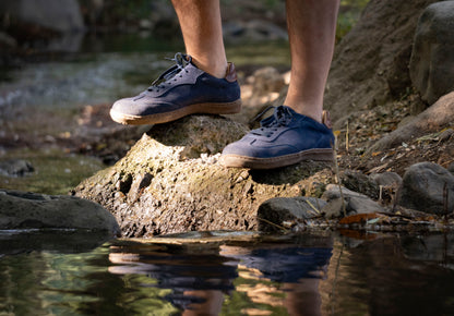 Zapatilla barefoot hombre azul – Huiña | Ketro